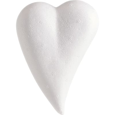 Piepschuim hart, druppelvorm - 12 x 8 x 3,6 cm