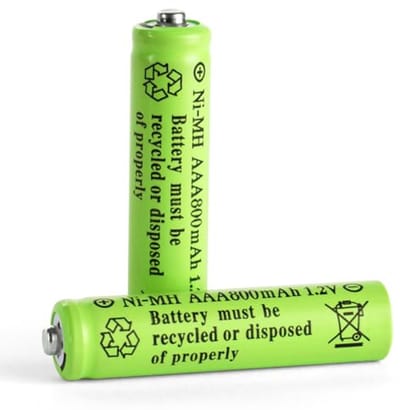 Oplaadbare Batterijen - AAA Energie - Apparaten Voeden - Hoge Capaciteit - 800 mAh 2 Stuks - Zilver