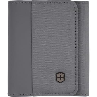 Reisbenodigdheden Drievoudige Portemonnee Vouwend Merk Grijs 653366 [Victorinox] Heren Portemonnee, Portemonnee, Drievoudige Portemonnee,