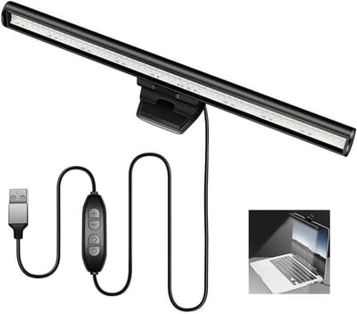 QORA® Monitor Lamp - Monitor Lightbar - Monitor Licht - Monitor Licht - Zwart - 28cm x 7cm x 5cm