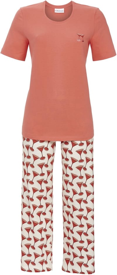 Rode pyjama cocktails Ringella - Rood - Maat - 40