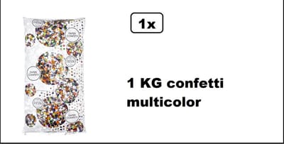 1 KG Confetti kantig bont - Carnaval - optocht - themafeest - carnaval - party - feest - confettie - multicolor- Carnaval Decoratie - Carnaval Versiering - Vastelaovend - Feestdecoratie
