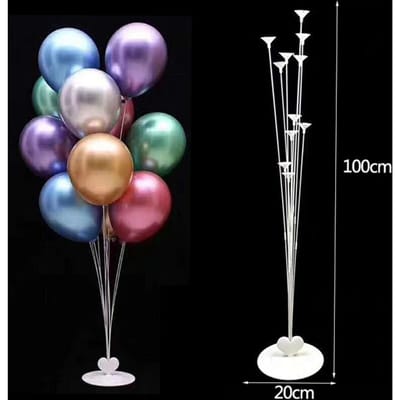 1 Set Ballonhouder Kolom Standhouder Stickers voor Bruiloft Kinder Verjaardagsfeest Babyborrel Decoratie Ballon Accessoires