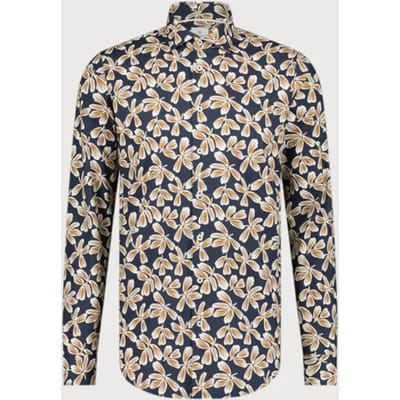 Blue Industry Bloemenprint stretch shirt |