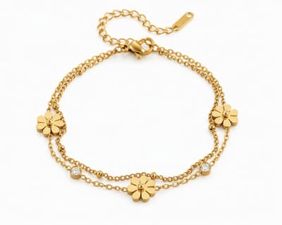 Luxe armband - Verguld - vrouwen armband - Goudkleurig armbanden - hoogwaardig roestvrij staal- armbandje - Goudkleurig - cadeau - verjaardag cadeau