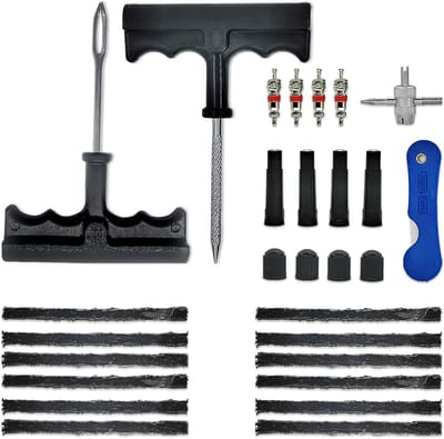 Universele Tubeless Banden Reparatieset 29-Delig voor Auto, Motor, Vrachtwagen en Meer