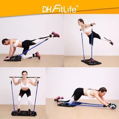 Complete Thuis Workoutset - Opvouwbaar Fitness Apparaat voor Krachttraining en Weerstand