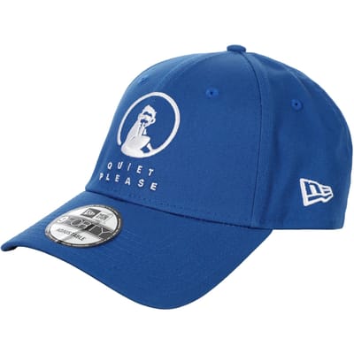 Quiet Please New Era Core 9 Forty Cap Unisex-blauw, wit