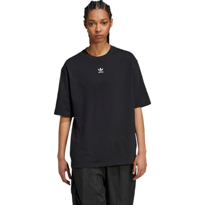 Adidas Essentials Boyfriend T-shirt T-shirts Dames - Zwart - Maat S (34-36) - Katoen Jersey