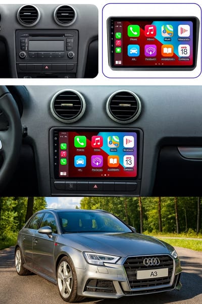 ADIVOX T1 9 inch geschikt voor Audi A3/S3/RS3 2007-2012 CarPlay/Auto/Wifi/DSP/RDS/DAB+