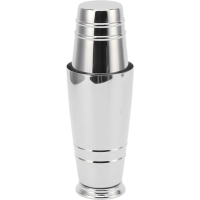 Cocktailshaker 304 Roestvrij Staal Glanzend met Bodem Vaatwasserbestendig Boston Shaker voor Thuisbar L(for 6.5-9kg) white