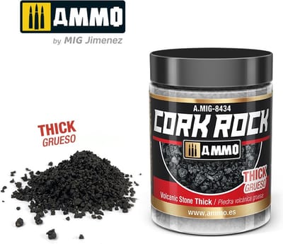 AMMO by Mig Jimenez Modelbouwdecoratie - MIG 8434 Cork Rock Volcanic Rock - Thick - Terraform - 100ml Effecten potje