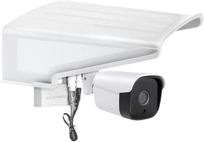 Camera Behuizing - Buitenhoes Camera - Weerbescherming Buiten - Eenvoudige Installatie - 30x29x11 cm - Zwart