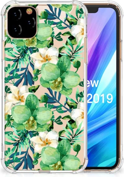 Apple iPhone 11 Pro Max Case Orchidee Groen