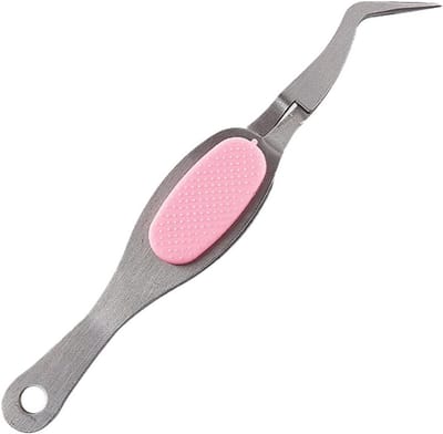 Precisie Pincet - Wimper Pincet - Nagel Decoratie - Omgekeerde Grip - One Size - Zilver