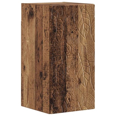 vidaXL - Badkamer - wandkast - DELFT - Oud - hout - 30 - x - 31 - x - 59 - cm - Bewerkt - hout