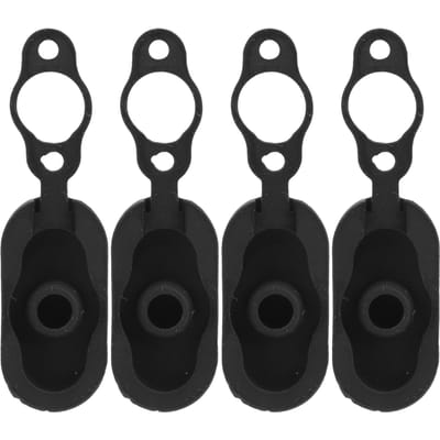 Stofplug voor oplaadpoort Silicone Waterdichte Afdekking voor Xiaomi M365 Elektrische Scooter Accessoire black