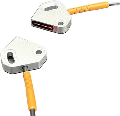 Glasvezel Sensor - Zone Detectie - Reflectie Meten - Gebiedsdetectie - 3x2x1 cm - Grijs