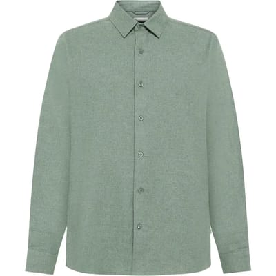 Flanellen overhemd met lange mouwen KnowledgeCotton Apparel Dune