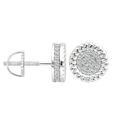Juwelier Zwartevalk - Zilveren (gerhodineerd) oorknoppen met zirkonia - 22.255