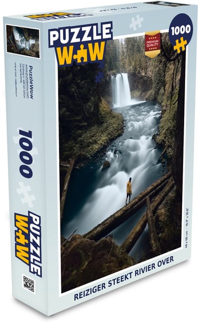 Puzzel Waterval - Rivier - Bos - Legpuzzel - Puzzel 1000 stukjes volwassenen