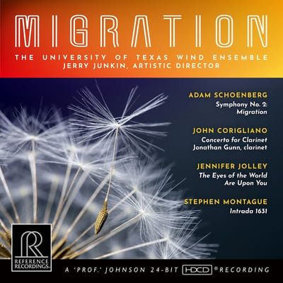 The University Of Texas Wind Ensemble, Jerry Junkin - Migration (Schoenberg, Corigliano, Jolley, Montague) (CD)
