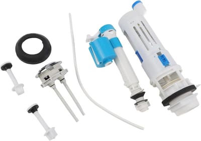 Toilet Spoelklep Kit - Dubbele Spoelklep Reparatie - Water Besparen - Verstelbare Tankhoogte - Tot 33 cm - Wit