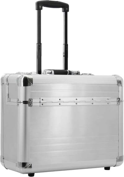 Dermata Pilotenkoffer/Trolley Aluminium 7298 Zilver