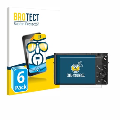 BROTECT - Screenprotector voor Sony Cyber-Shot DSC-RX100 VIIA - Folie Beschermfolie transparant 6 Stuks