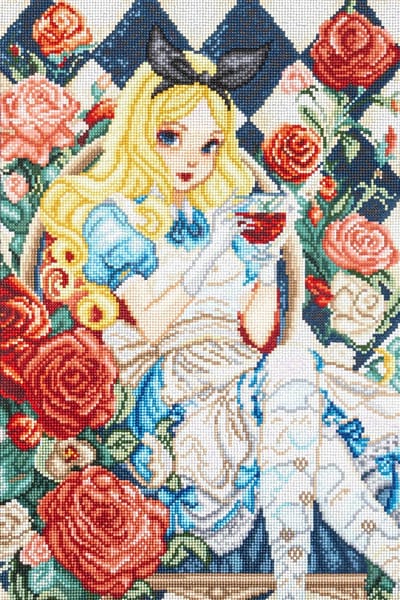 Diamond Painting - A Glimpse of Wonderland - Een Glimp van Wonderland - Letistitch 50 x 61 cm