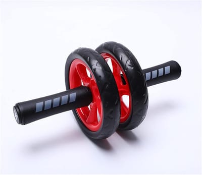 Buikspierroller - Fitness wiel - Buikspiertraining - Niet-wegglijdend - N.v.t. - Rood