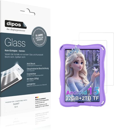 dipos – 2x Pantserfolie geschikt voor SUAAT S11 | 9H Screenprotector