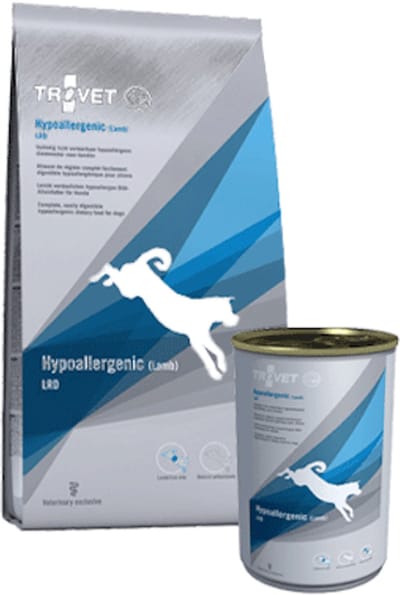 TROVET Hypoallergenic LRD (Lamb) Hond - 10 kg + 6 x 400 gr blikken