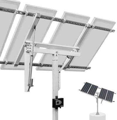 Solar Panel Mount - Enkelzijdig Volgsysteem voor Meer Vermogen - Hoog Stabiliteit voor Tuin en Terrein