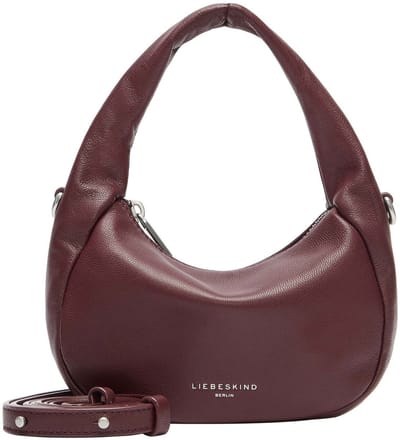 LIEBESKIND BERLIN Leren schoudertas handtas Farrah Crossbody Bag Pomegranate wijnrood