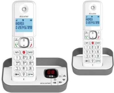 Draadloze vaste telefoon Classic F860 Voice Duo - Wit/Grijs