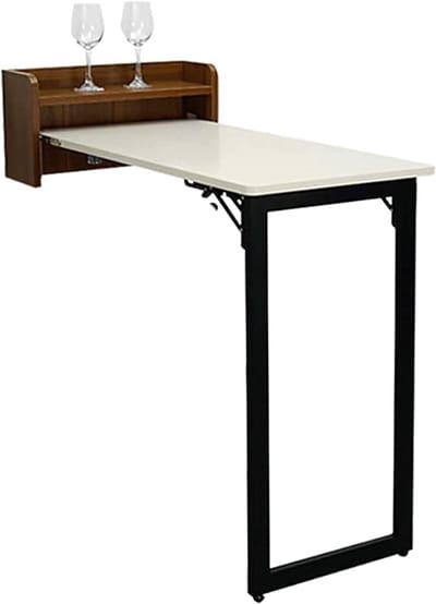 Opvouwbare Wandtafel - Klapbureau Wandmontage - Ruimtebesparend Werken - Eenvoudige Stijl - 80x40cm