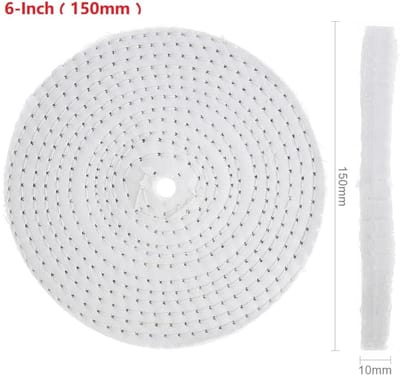 Polijstwielen - Schuurwielen Poetswielen - Oppervlaktes Behandelen - Katoenen Doek Materiaal - 100-200mm Diameter - Wit