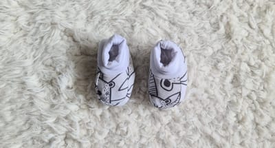 Little Jay baby slofjes animal collection grijs