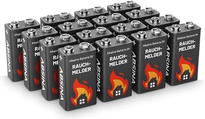9V Alkaline Blokbatterijen voor Rookmelders - 16 Stuks Lange Levensduur en Duurzaam
