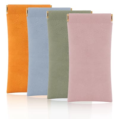 Dailygoods- Brillenkoker Elegant - Brillenkoker Dames - Zachte PU-lederen Beschermhoes - Waterdicht - Draagbaar - Afmetingen 17,0 x 5,0 x 2,5 cm - Brillenetui
