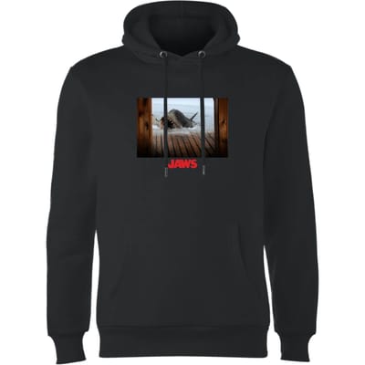 Jaws Shark Scene Hoodie - Black - S