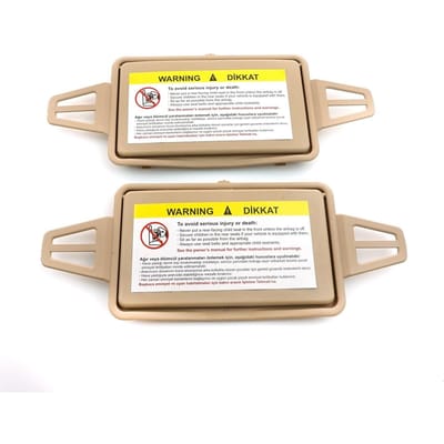 BDP545 Pare-soleil Miroir de courtoisie Couvercle Ensemble BEIGE pour Mercedes W210 W211 2108102510 2118100410