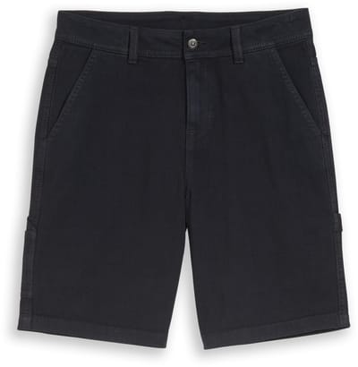 Tom Tailor - Baggy shorts in utility-look - Maat 134 - coal grey