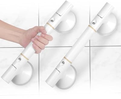 Douche- en Wc-Handgrepen Voor Senioren - 2 Stuks Zuignap Beugels Zonder Boren