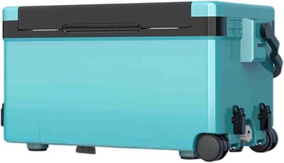Viskoffer Opbergdoos - Visbox Multifunctioneel - Visuitrusting Opbergen - Verstelbare Poten - 40L Capaciteit - Blauw
