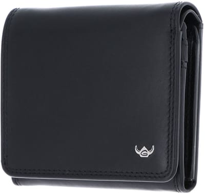 Golden Head Leren portemonnee Polo RFID Protect RV-Börse 3335 Schwarz zwart