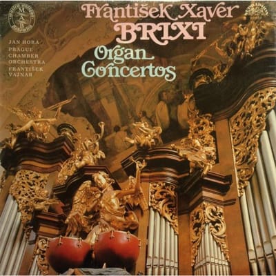 LP FRANTIŠEK XAVER BRIXI - JAN HORA -  - Orgelconcerten 1103029 Supraphon 1989 Tsjechische Republiek Klassiek Gebruikt brown