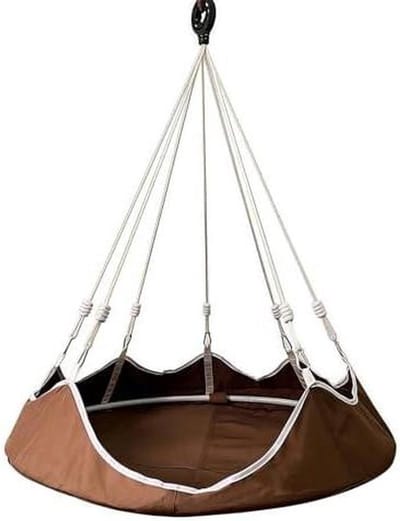 Schommelnest Hangmat - Ligbed Schommel - Ontspannen Buiten - Neststijl Comfort - 1016 cm - Bruin