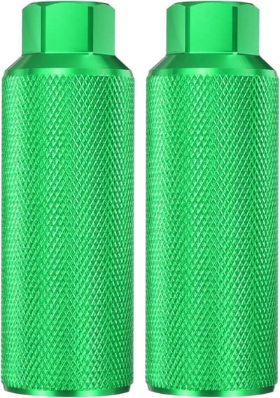 Fiets Pegs - Stunt Pegs - Fiets Trucs - Anti-slip Grip - 110 mm x 38 mm - Groen